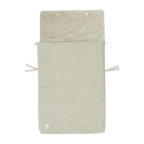 Jollein Voetenzak Autostoel Groep 0+ 3/5 Punts Basic Knit Nougat> Accessoires Autostoel