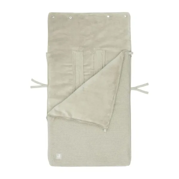 Jollein Voetenzak Autostoel Groep 0+ 3/5 Punts Basic Knit Nougat> Accessoires Autostoel