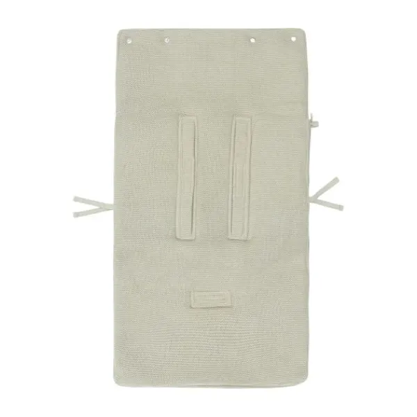 Jollein Voetenzak Autostoel Groep 0+ 3/5 Punts Basic Knit Nougat> Accessoires Autostoel