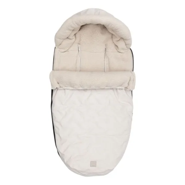 Jollein Voetenzak Buggy/Kinderwagen Embossed – Milky Coffee> Accessoires Kinderwagens|Accessoires Tweeling/Duo