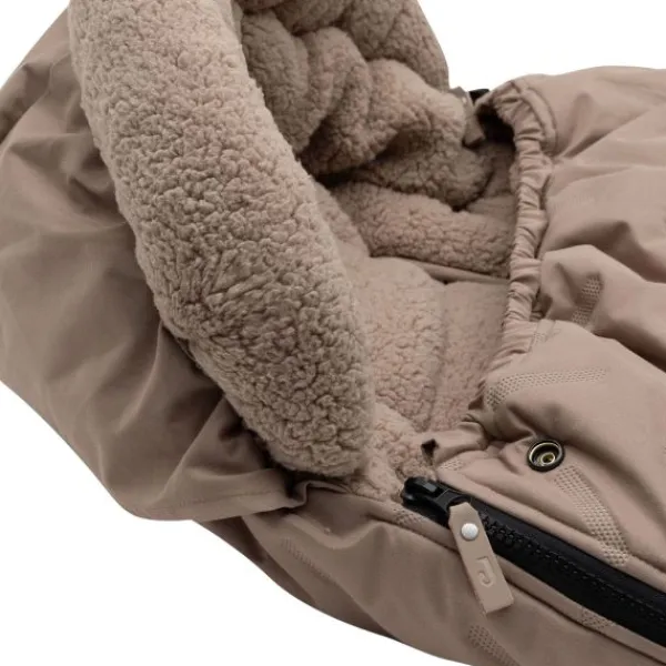 Jollein Voetenzak Buggy/Kinderwagen Embossed – Milky Coffee> Accessoires Kinderwagens|Accessoires Tweeling/Duo