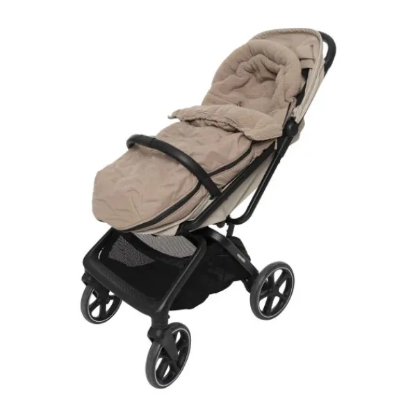 Jollein Voetenzak Buggy/Kinderwagen Embossed – Milky Coffee> Accessoires Kinderwagens|Accessoires Tweeling/Duo