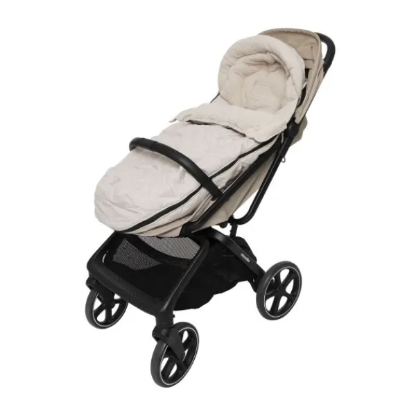 Jollein Voetenzak Buggy/Kinderwagen Embossed – Milky Coffee> Accessoires Kinderwagens|Accessoires Tweeling/Duo