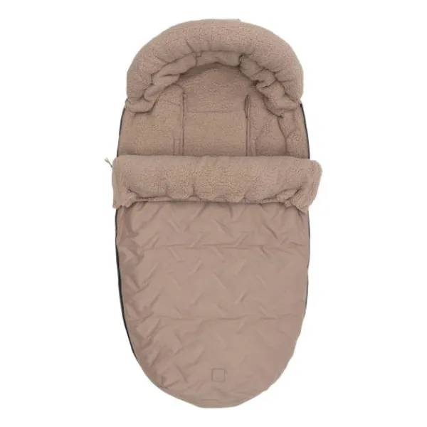Jollein Voetenzak Buggy/Kinderwagen Embossed – Milky Coffee> Accessoires Kinderwagens|Accessoires Tweeling/Duo