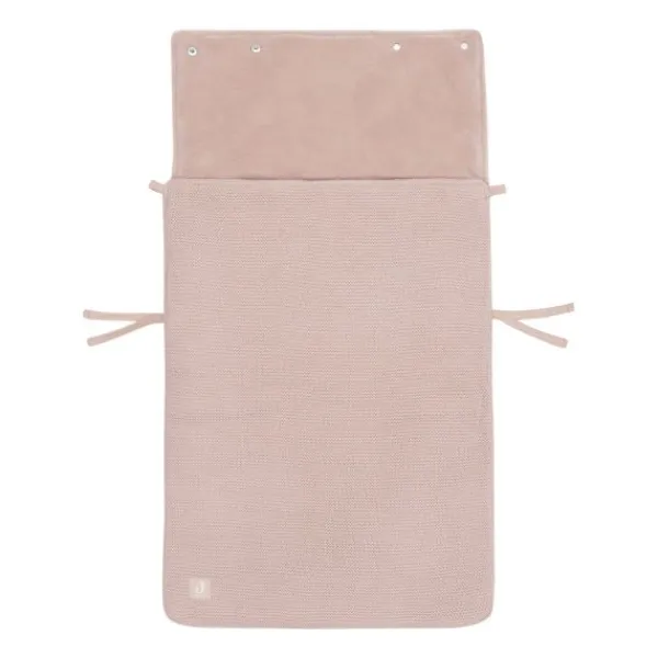 Jollein Voetenzak Groep 0+ 3/5 punts gordel - Basic Knit - Wild Rose> Accessoires Autostoel
