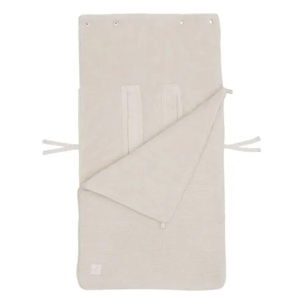 Jollein Voetenzak Groep 0+ 3/5 punts gordel - Basic Knit - Wild Rose> Accessoires Autostoel