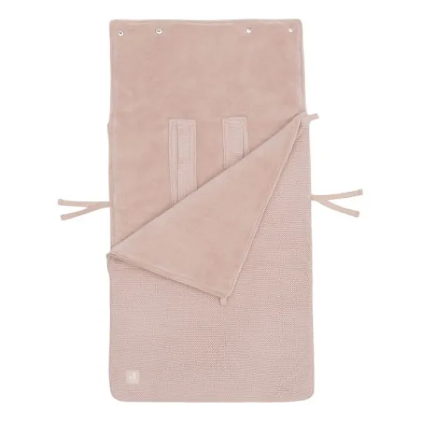 Jollein Voetenzak Groep 0+ 3/5 punts gordel - Basic Knit - Wild Rose> Accessoires Autostoel