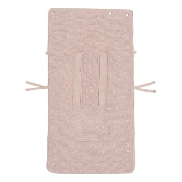 Jollein Voetenzak Groep 0+ 3/5 punts gordel - Basic Knit - Wild Rose> Accessoires Autostoel