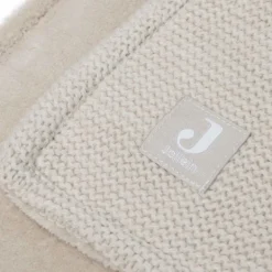 Jollein Wiegdeken Basic Knit Nougat/Fleece 75 x 100 cm><noscript><img width=
