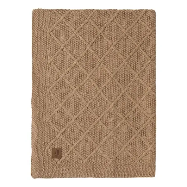 Jollein Wiegdeken Check Knit Oatmeal 75 x 100 cm> Wiegdekens