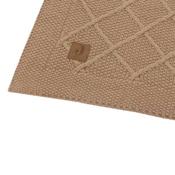 Jollein Wiegdeken Check Knit Oatmeal 75 x 100 cm> Wiegdekens