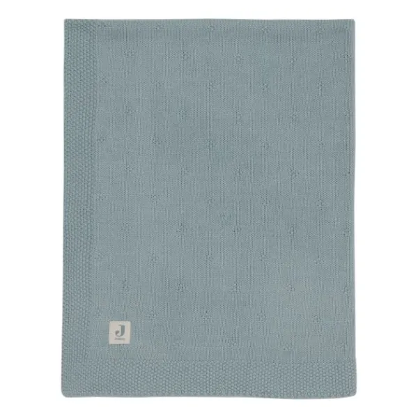 Jollein Wiegdeken Cosy Knit Sea Green 75 x 100 cm> Wiegdekens