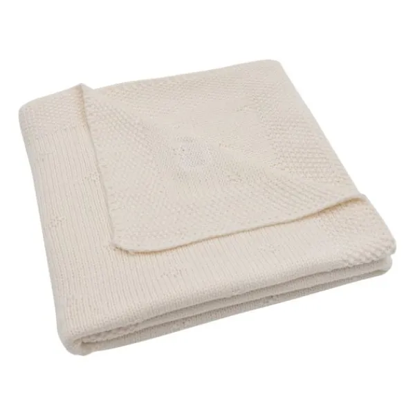 Jollein Wiegdeken Cosy Knit Sea Green 75 x 100 cm> Wiegdekens