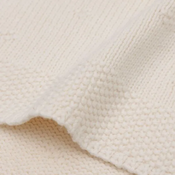 Jollein Wiegdeken Cosy Knit Sea Green 75 x 100 cm> Wiegdekens