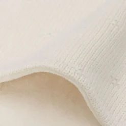 Jollein Wiegdeken Cosy Knit Ivory / Velvet 75 x 100 cm> Wiegdekens