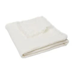 Jollein Wiegdeken Muslin Fringe Ivory 75 x 100 cm><noscript><img width=