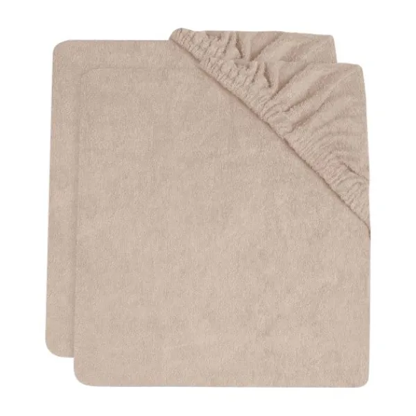Jollein Wieghoeslaken Jersey Olive Green 40/50 x 80/90 cm 2-Pack> Hoeslakens