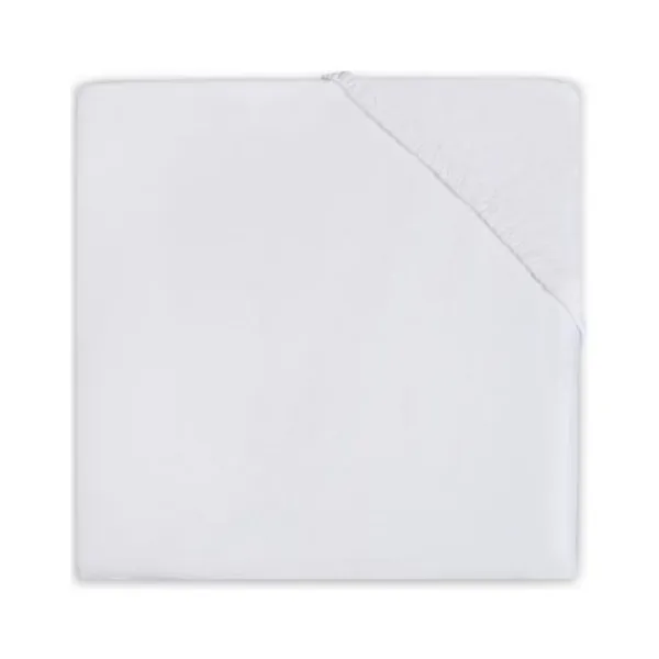 Jollein Wieghoeslaken Katoen 50 x 90 cm Wit> Accessoires Wiegen|Hoeslakens