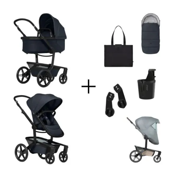 Joolz Day5 Essential Newborn Bundel - Dark Navy Blue> Wandelwagens|Complete Kinderwagens