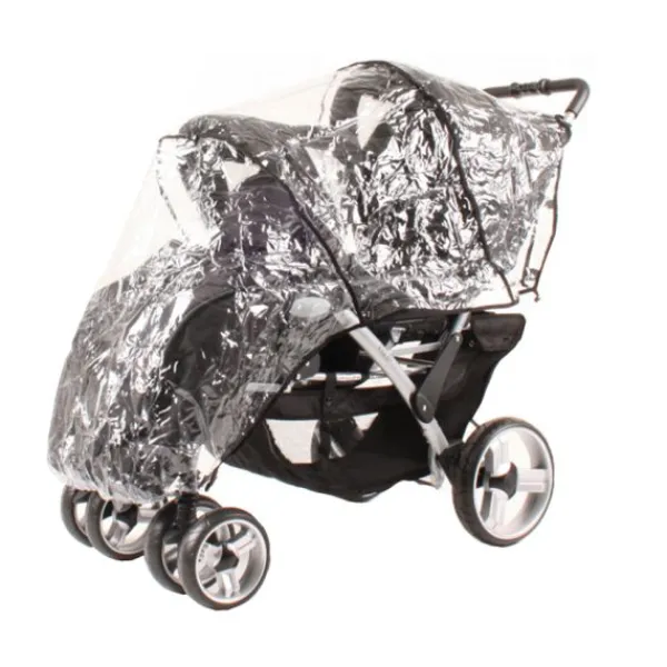 Happy Baby Kekk Xinn Twin Regenhoes Transparant> Accessoires Kinderwagens|Accessoires Tweeling/Duo