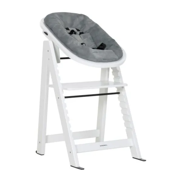 Kidsmill Up! Kinderstoel Incl. Kunststof Babyset Oatmeal - Beuken Zwart> Houten Kinderstoelen