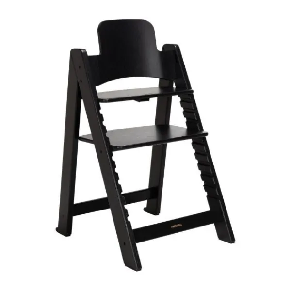 Kidsmill Up! Kinderstoel Incl. Kunststof Babyset Oatmeal - Beuken Zwart> Houten Kinderstoelen