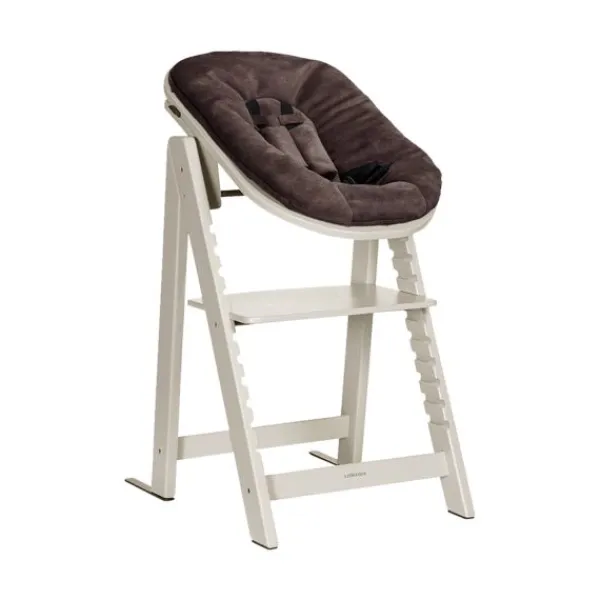 Kidsmill Up! Kinderstoel Incl. Kunststof Babyset Oatmeal - Beuken Zwart> Houten Kinderstoelen