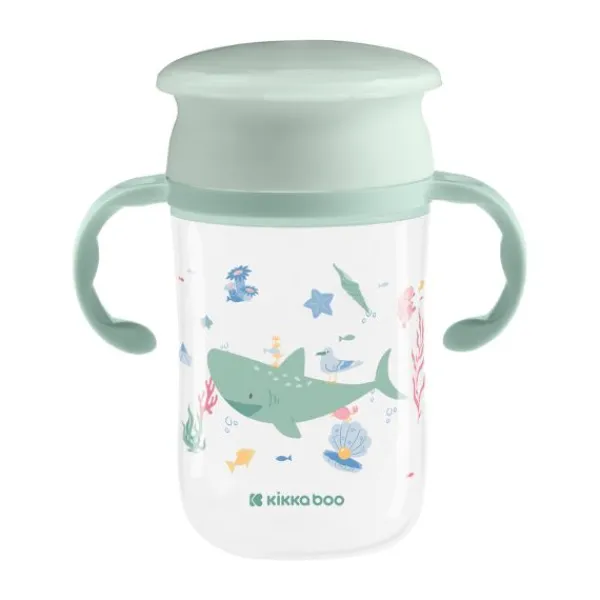 Kikkaboo Diepzee 360 Drinkbeker - 300ml - Mint> Bekers