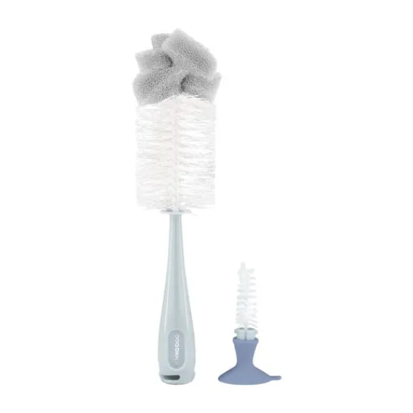 Kikkaboo Flessenborstel 2 in 1 Blauw> Flessenborstel