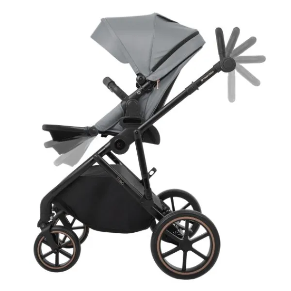 Kikkaboo Kinderwagen 2 in 1 Thea Grijs> Wandelwagens|Complete Kinderwagens