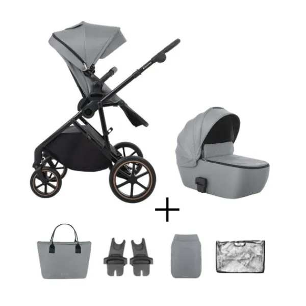 Kikkaboo Kinderwagen 2 in 1 Thea Grijs> Wandelwagens|Complete Kinderwagens