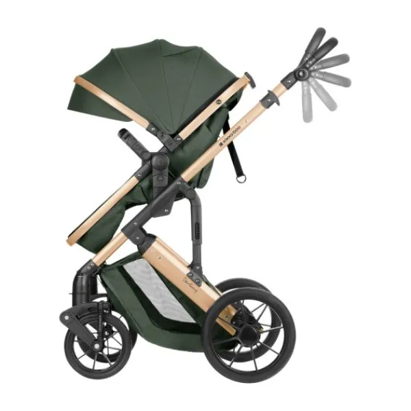 Kikkaboo Kinderwagen 3 in 1 Darling Leger Groen> Wandelwagens|Complete Kinderwagens
