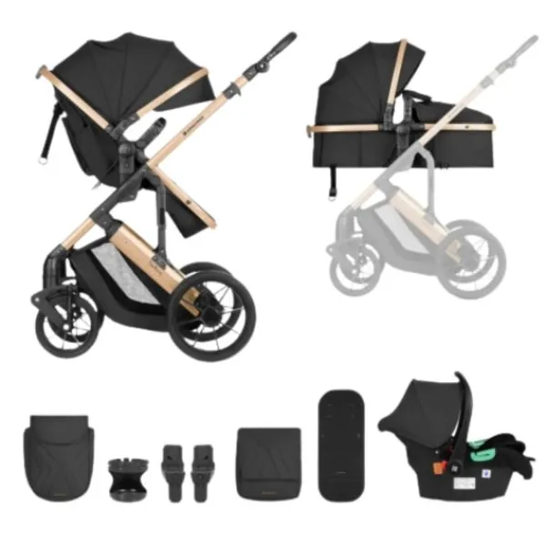 Kikkaboo Kinderwagen 3 in 1 Darling Leger Groen> Wandelwagens|Complete Kinderwagens