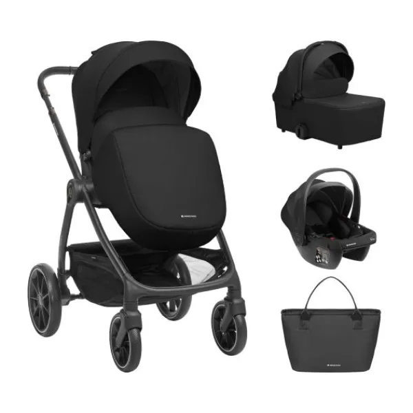 Kikkaboo Modena Kinderwagen 3-in-1 - Donkergrijs> Wandelwagens|Complete Kinderwagens