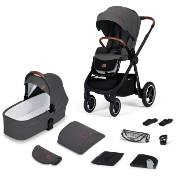 Kinderkraft Everyday 2 in 1 Dark Grey> Wandelwagens|Complete Kinderwagens