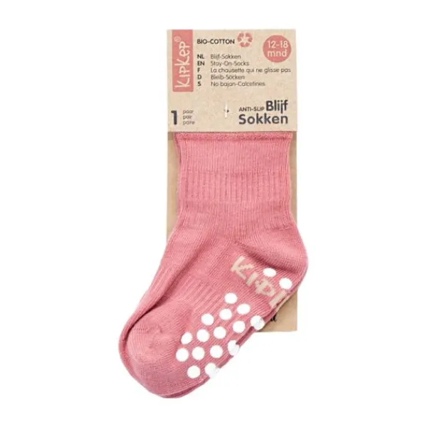 KipKep Blijf-Sokjes Antislip Dusty Clay 12-18mnd 12-18 maanden> Sokjes