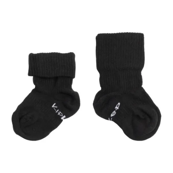 KipKep Blijf-Sokjes Black Stripes 0-6mnd 2-Pack 0-6 maanden> Sokjes