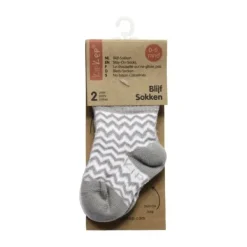 KipKep Blijf-Sokjes Dusty Clay 12-18mnd 2-Pack 12-18 maanden><noscript><img width=