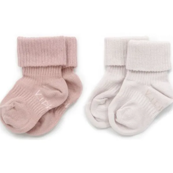 KipKep Blijf-Sokjes Dusty Clay 12-18mnd 2-Pack 12-18 maanden> Sokjes