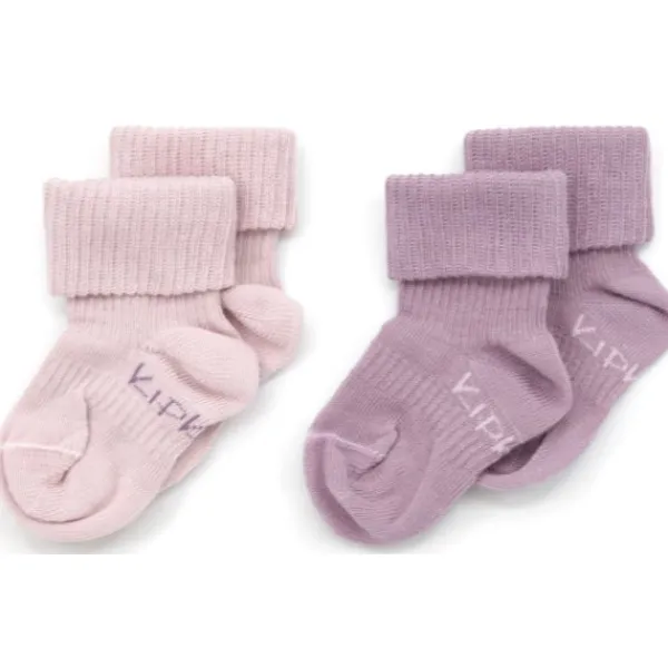 KipKep Blijf-Sokjes Dusty Clay 12-18mnd 2-Pack 12-18 maanden> Sokjes