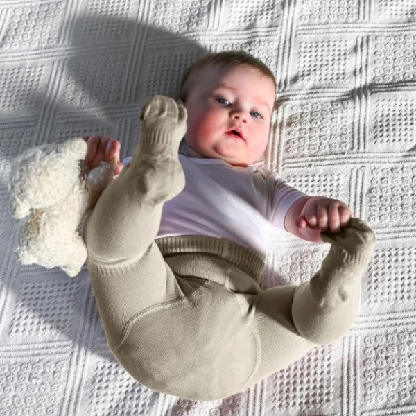 Kipkep Stay-On-Tights - 6-12 Mnd - Cookie (Sand)> Maillots