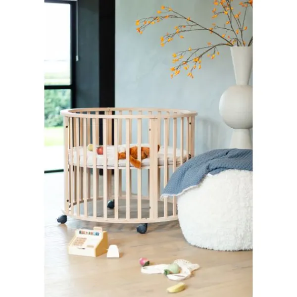 Koeka Amsterdam Wafel Wiegdeken - Maat 100 x 75 - Cotton Fleece - Bluestone> Wiegdekens
