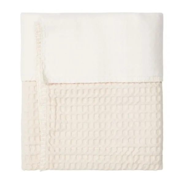 Koeka Ledikantdeken Cotton Fleece Wafel Amsterdam Sand> Ledikantdekens