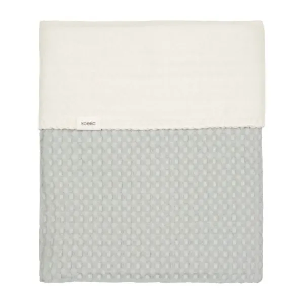 Koeka Ledikantdeken Cotton Fleece Wafel Amsterdam Sand> Ledikantdekens