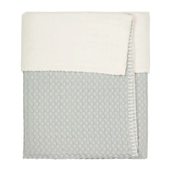 Koeka Ledikantdeken Cotton Fleece Wafel Amsterdam Sand> Ledikantdekens