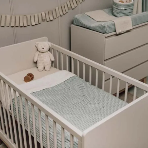 Koeka Ledikantdeken Cotton Fleece Wafel Amsterdam Sand> Ledikantdekens