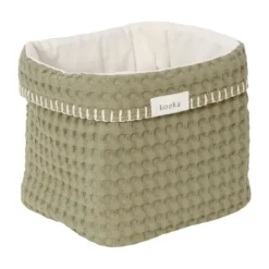 Koeka Wiegdeken Cotton Fleece Wafel Amsterdam Sand><noscript><img width=