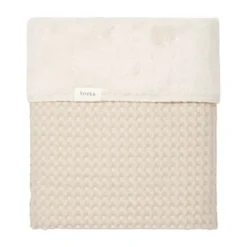 Koeka Wiegdeken Cotton Fleece Wafel Amsterdam Sand><noscript><img width=