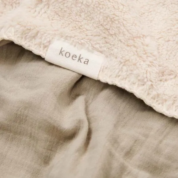 Koeka Wiegdeken Teddy Faro Caffe 75 x 100 cm> Wiegdekens