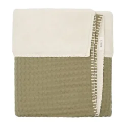 Koeka Wiegdeken Wafel/Teddy Oslo Sand/Pebble><noscript><img width=
